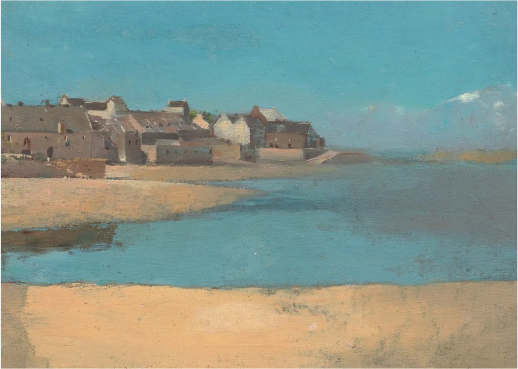 Obraz - Odilon Redon, Village by the Sea in Brittany, reprodukcje (70x50 cm)