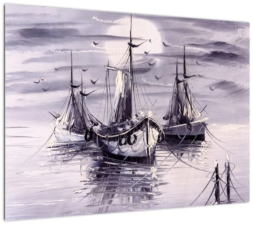 Obraz - Port, obraz olejny (70x50 cm)