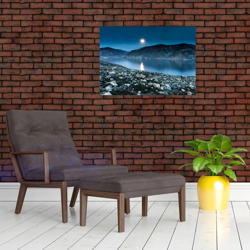 Obraz nocnego krajobrazu, Islandia (70x50 cm)