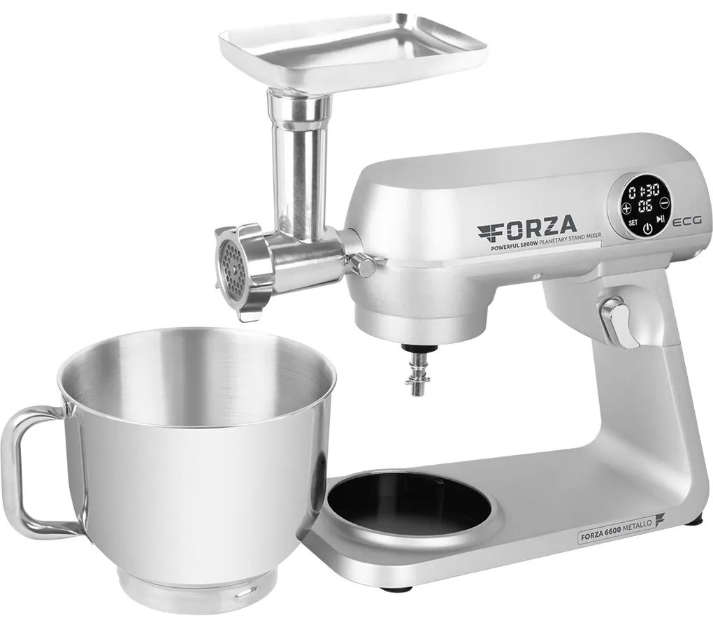 ECG Forza 6600 robot kuchenny Metallo Argento