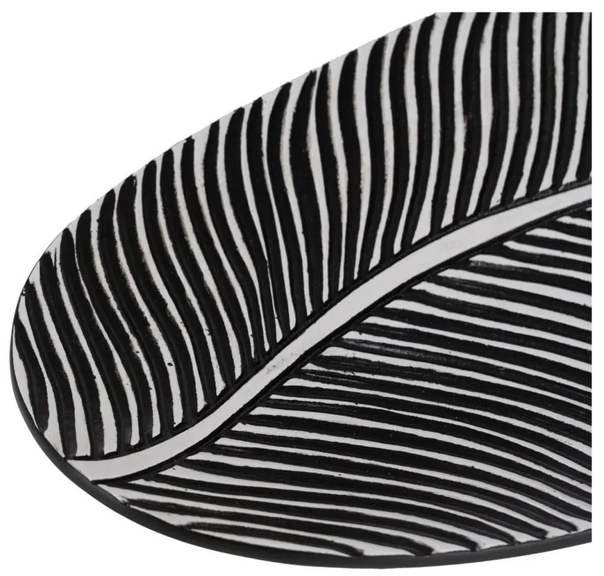 Taca dekoracyjna z żywicy polimerowej 16x37 cm B&W – Ixia