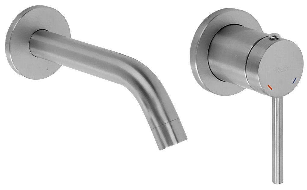 Bateria Umywalkowa Podtynkowa Rea Clif Nikiel Szczotkowany