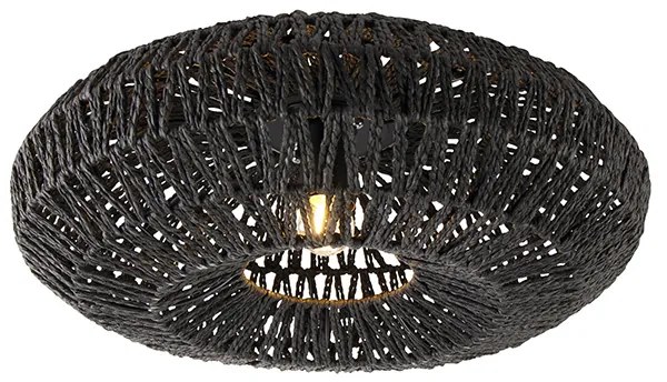 Lampa sufitowa w stylu retro czarna 50 cm - Lina