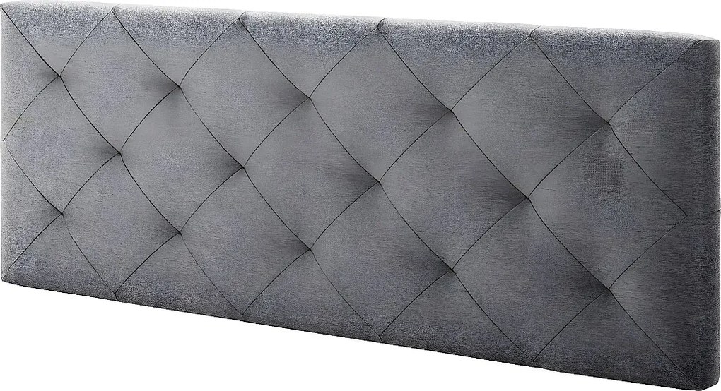 Kolumna Głowica łóżka Milano 90x60 cm, Szare romby z tkaniny, 8 cm grubości.