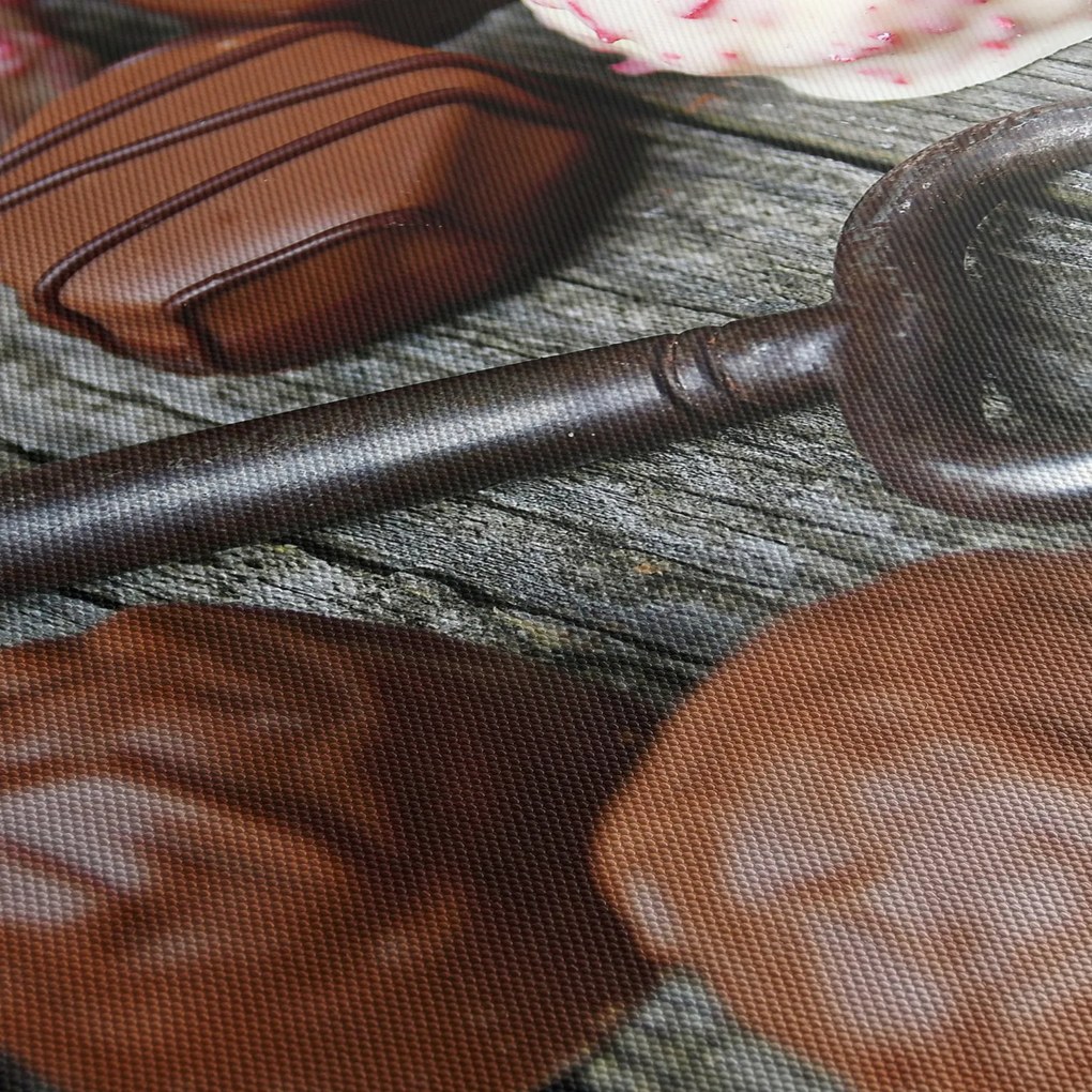 Obraz czekolady i kluczy (170x50 cm)