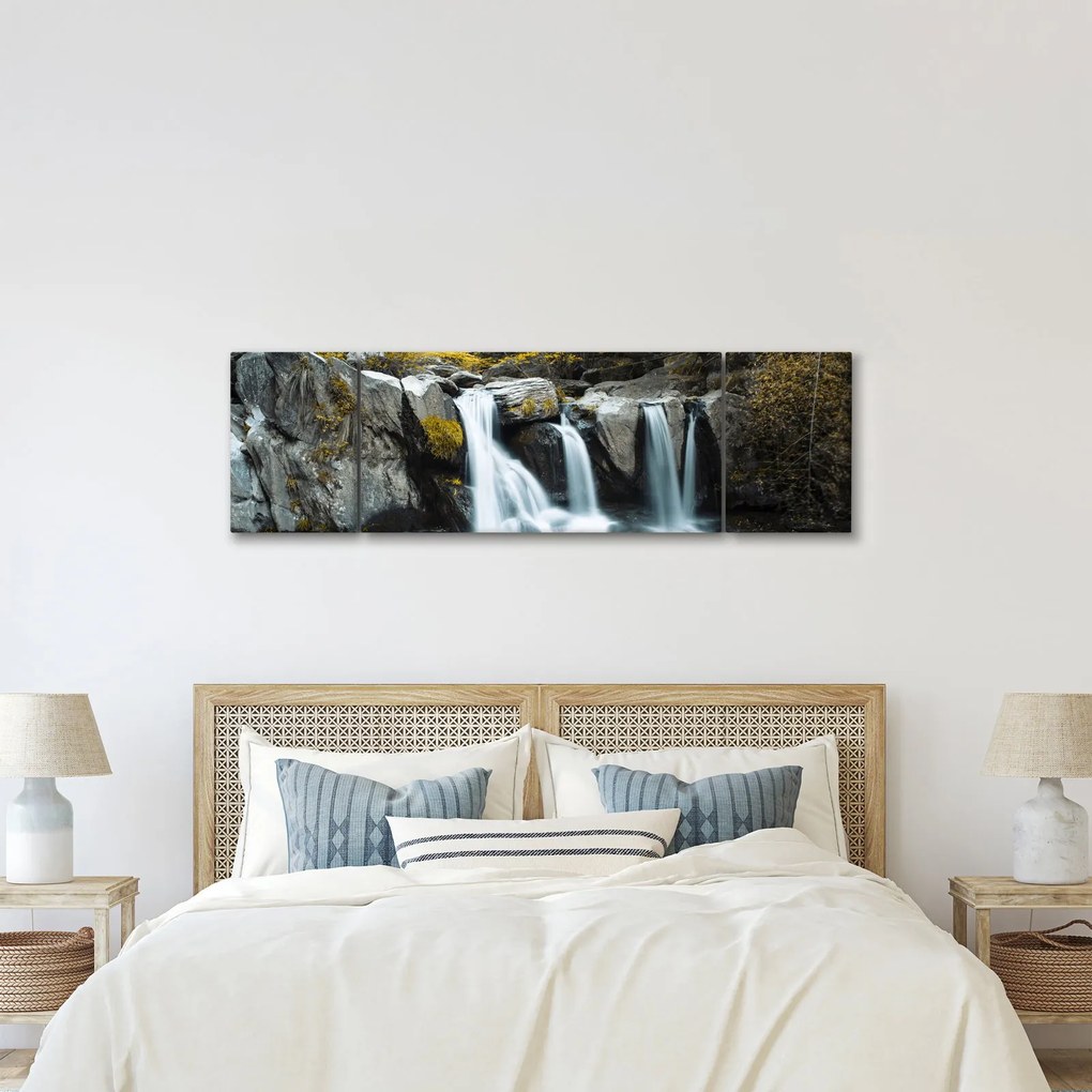 Obraz - Wodospady, Lushan, Chiny (170x50 cm)