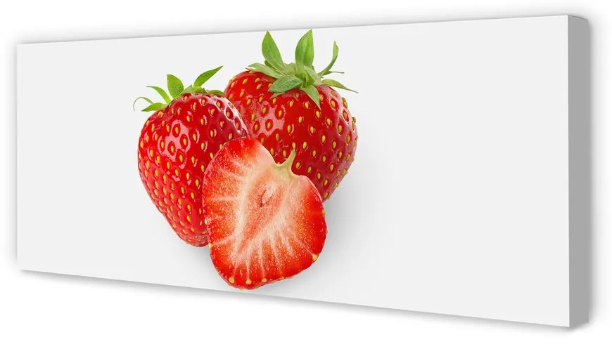 Zdjęcie na płótnie Truskawki na Białym Tle