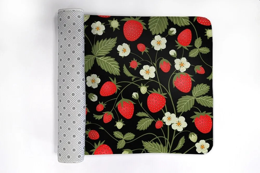 Antypoślizgowy dywanik łazienkowy Antypoślizgowy dywanik łazienkowy Truskawki