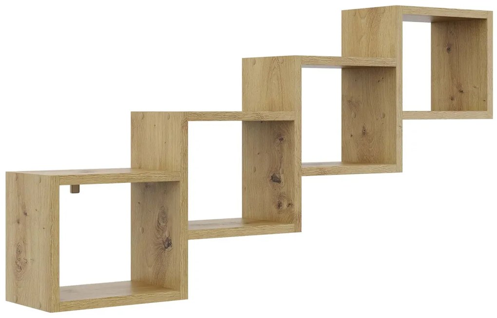 Minimalistyczna półka na książki dąb artisan F9-A71
