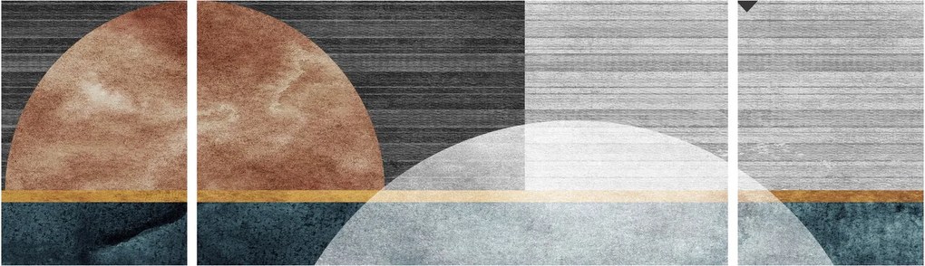 Obraz - Kształty i tekstury (170x50 cm)