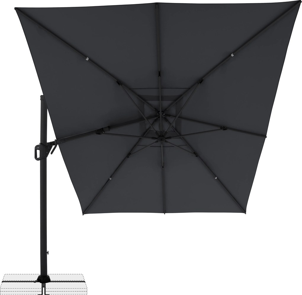 Doppler LIFE 300 x 400 cm – Parasol ogrodowy odchylany z boczną podporą