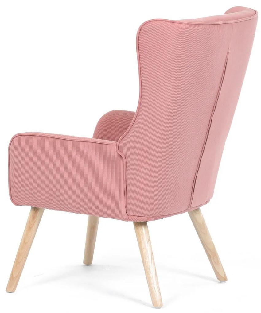 Fotel na uszach PINK2, różowy