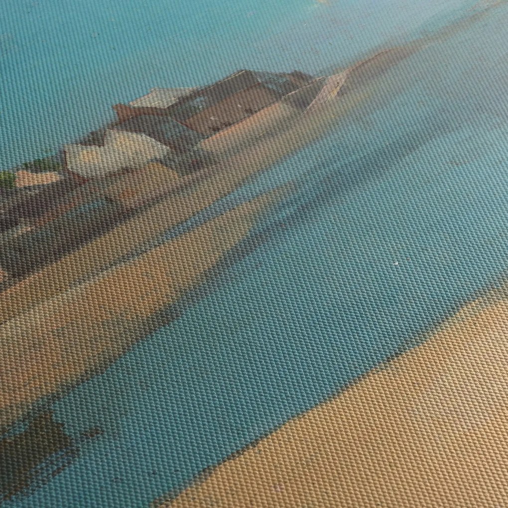 Obraz - Odilon Redon, Village by the Sea in Brittany, reprodukcje (125x70 cm)