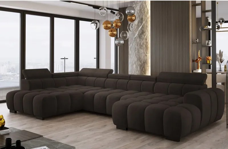 Narożnik BULL XL Lewostronny z elektryczną funkcją regulacji tkanina Salvador 07 WERSAL