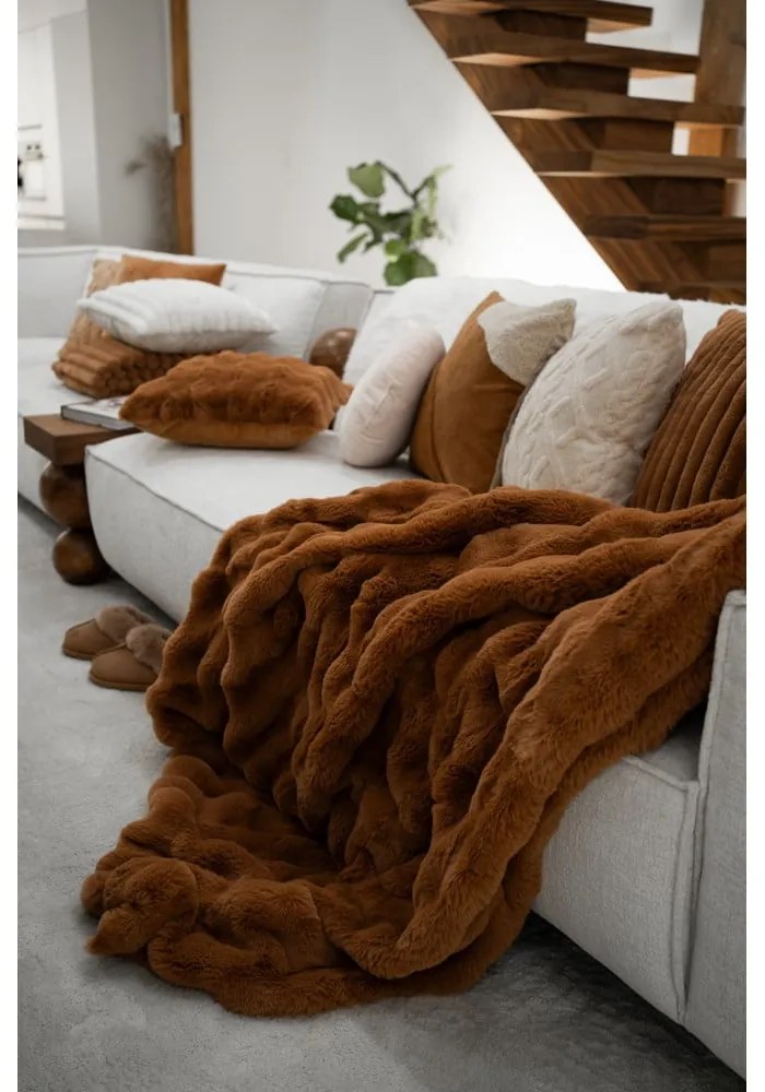 Koc z mikropluszu 130x180 cm Bubble – Tiseco Home Studio