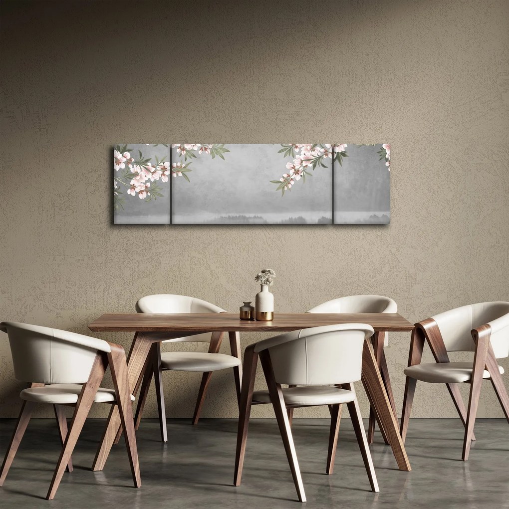 Obraz - Księżyc nad krajobrazem (170x50 cm)
