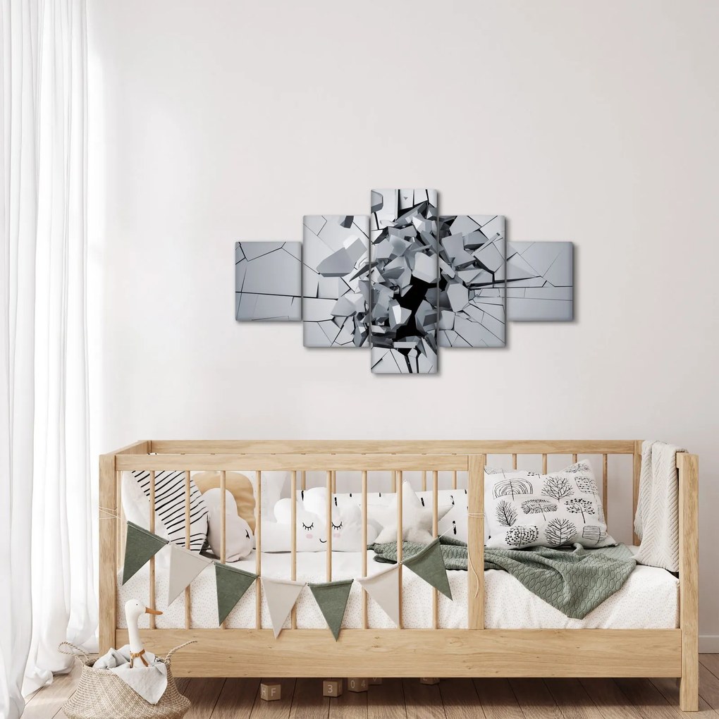 Obraz abstrakcja 3D (125x70 cm)