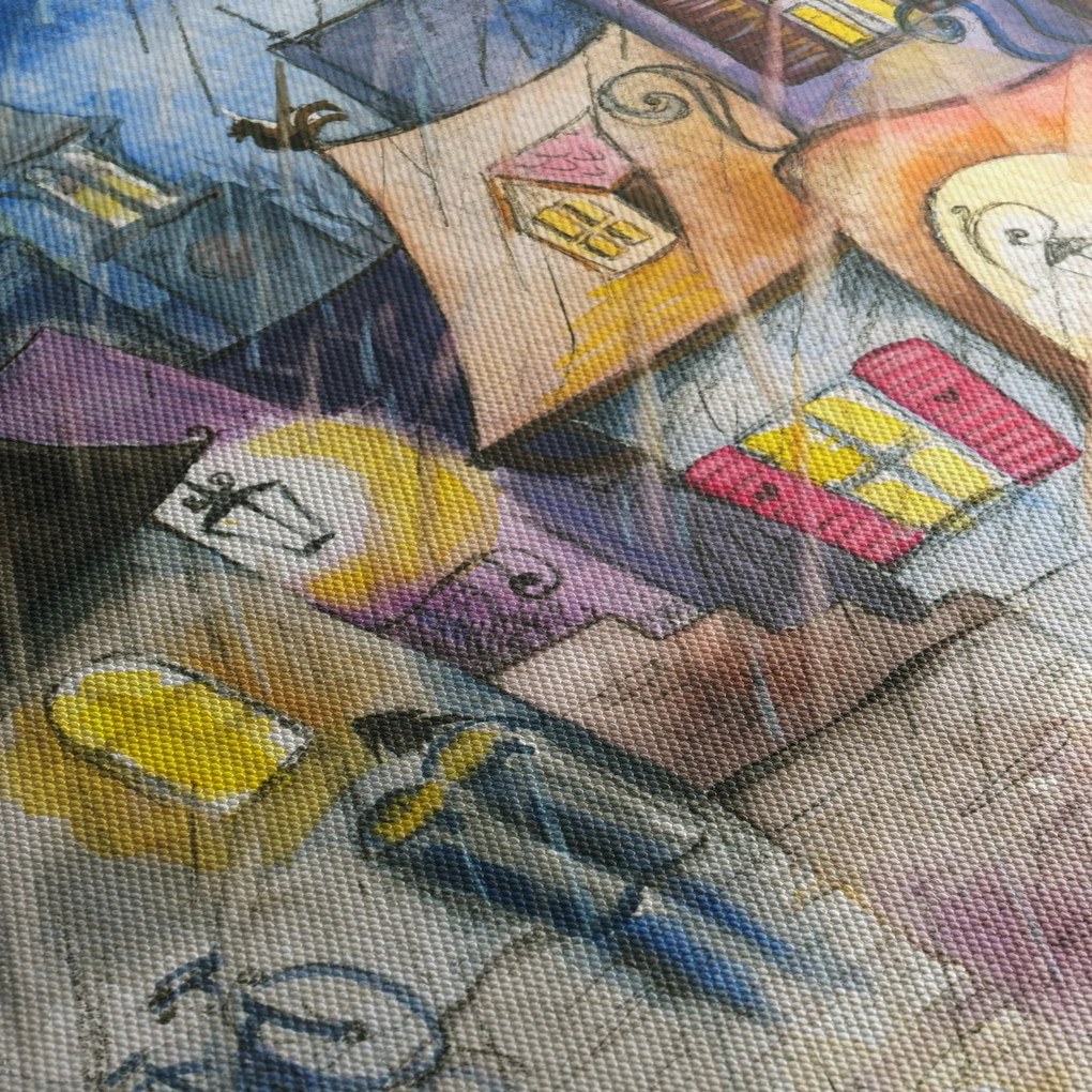 Obraz - Deszczowy wieczór (170x50 cm)