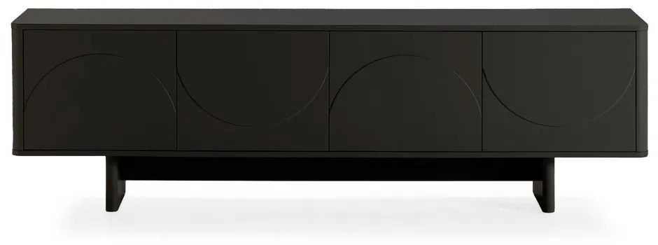 Czarna szafka pod TV 180x55x40 cm Solei – MOME
