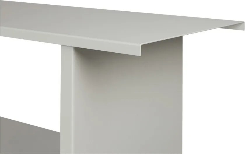 Jasnoszary metalowy regał 160x57x37 cm Hes – noo.ma