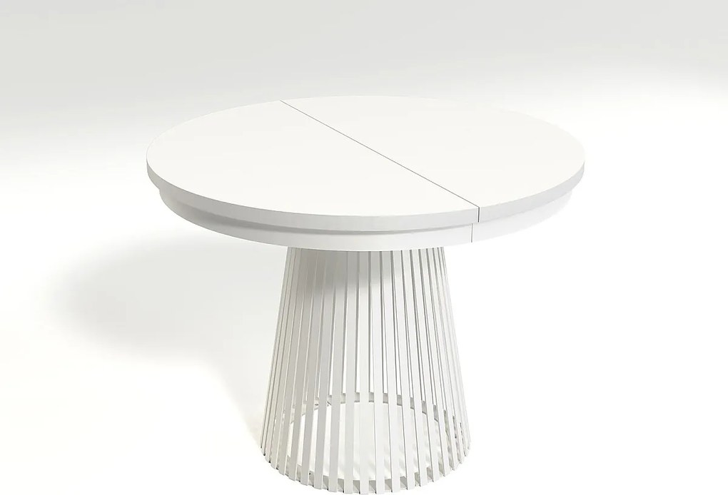 MINIO go for it, Stół rozkładany GORI w kolorze alpejska biel/biały