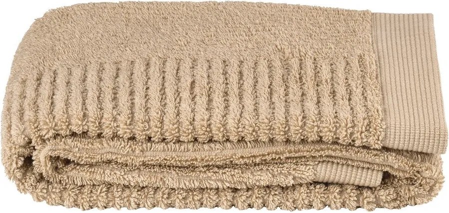 Beżowy bawełniany ręcznik frotte 50x100 cm Classic – Zone