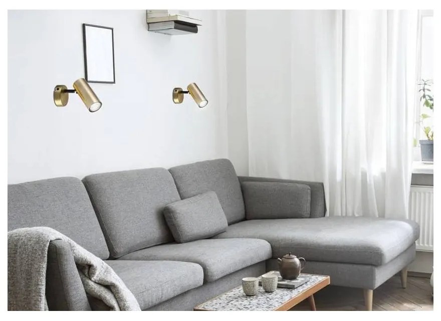 Metalowa lampa punktowa w kolorze złota 8x16 cm Colly – Candellux Lighting