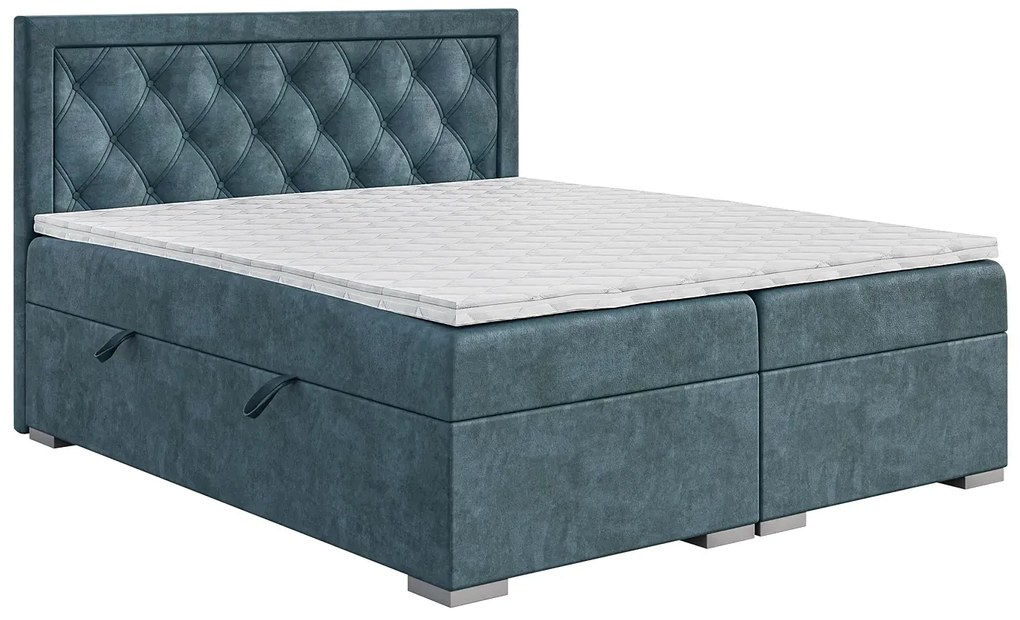 Dwuosobowe łóżko kontynentalne 140x200 Antono - 32 kolory