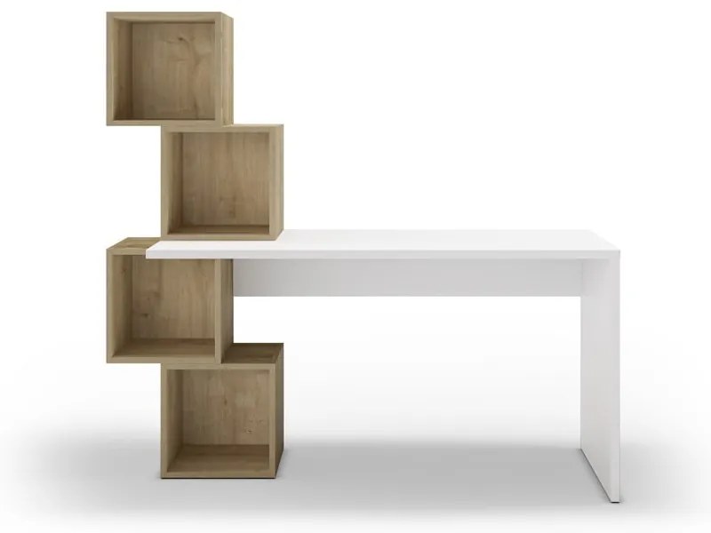 Biurko w dekorze dębu 60x154 cm Cubik – Marckeric
