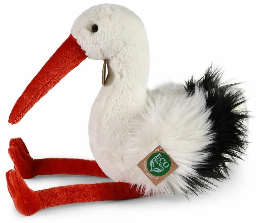 Rappa Pluszowy bocian 28 cm ECO-FRIENDLY