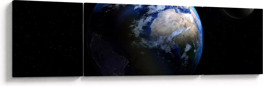 Obraz planety Ziemia (170x50 cm)
