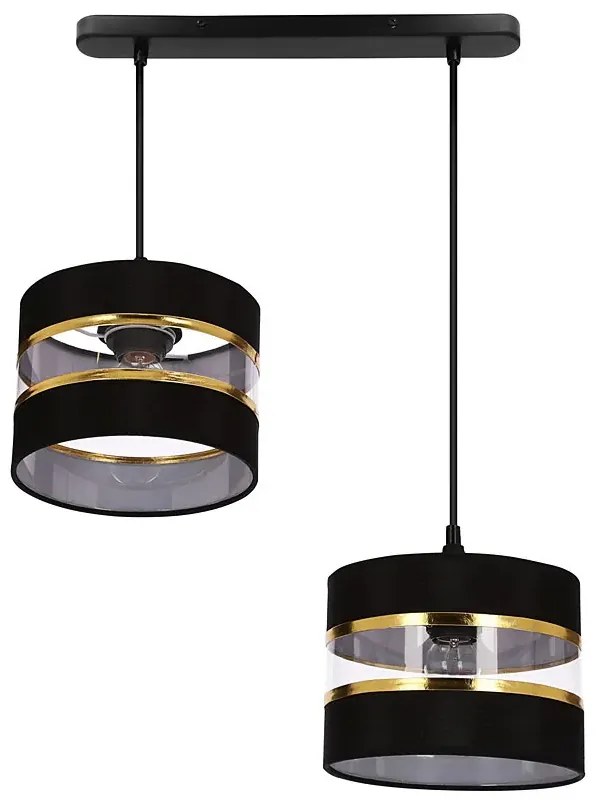 Czarna nowoczesna lampa wisząca - D254 T5-Z16