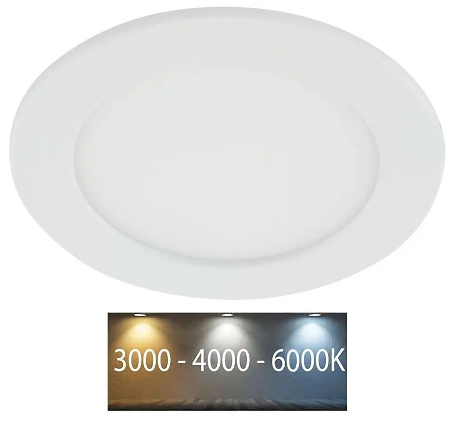 LED Łazienkowa oprawa wpuszczana LED/12W/230V 3000/4000/6000K IP44