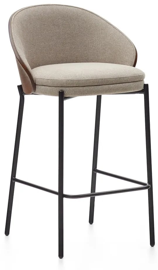 Brązowy/beżowy hoker (wysokość siedziska 65 cm) Eamy – Kave Home