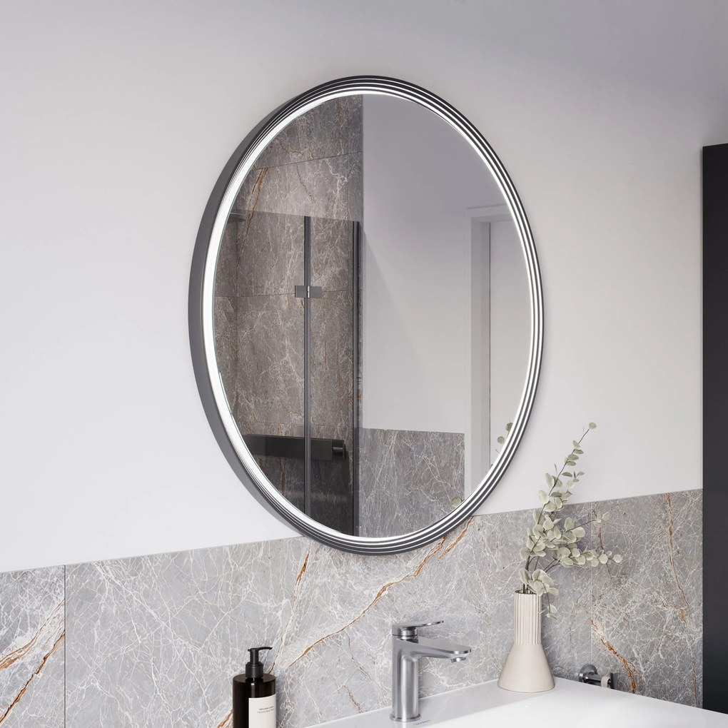 Lustro łazienkowe LED BELDIVO okrągłe - 80 cm