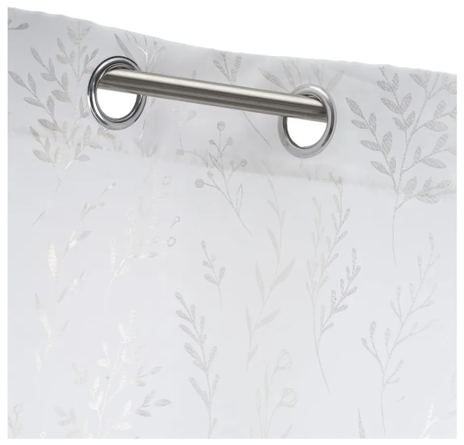 Firanka w biało-srebrnym kolorze 140x260 cm Buds – Casa Selección