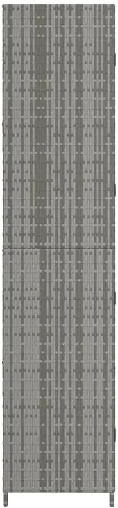 Szara pojemna szafa gospodarcza do garażu C8-G51