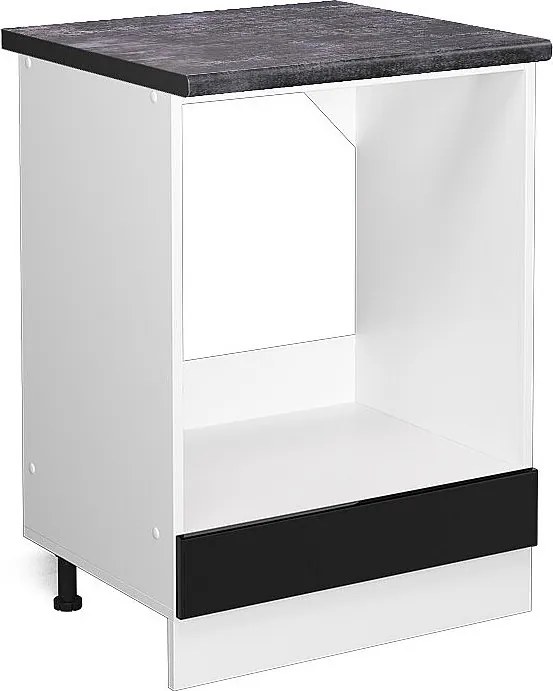 Szafka kuchenna czarny wysoki połysk 60x60x81.6 r-line