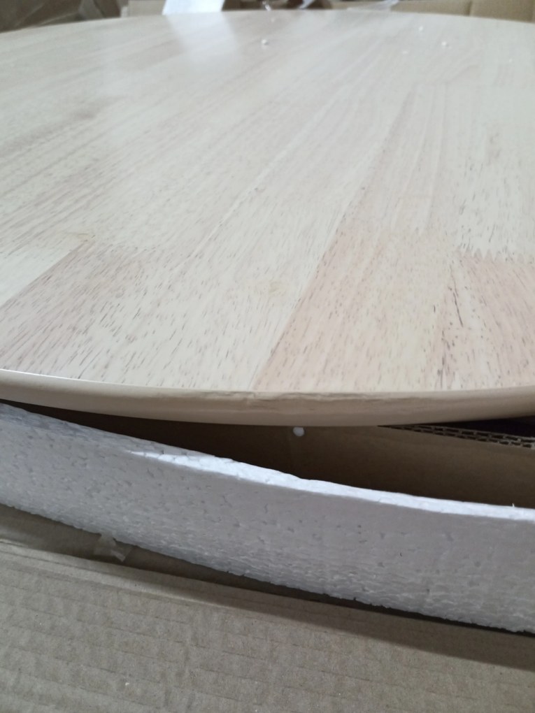 PROMOCJA Stół jadalniany NELSON z blatem w dekorze dąb miodowy 90X90 II. jakość