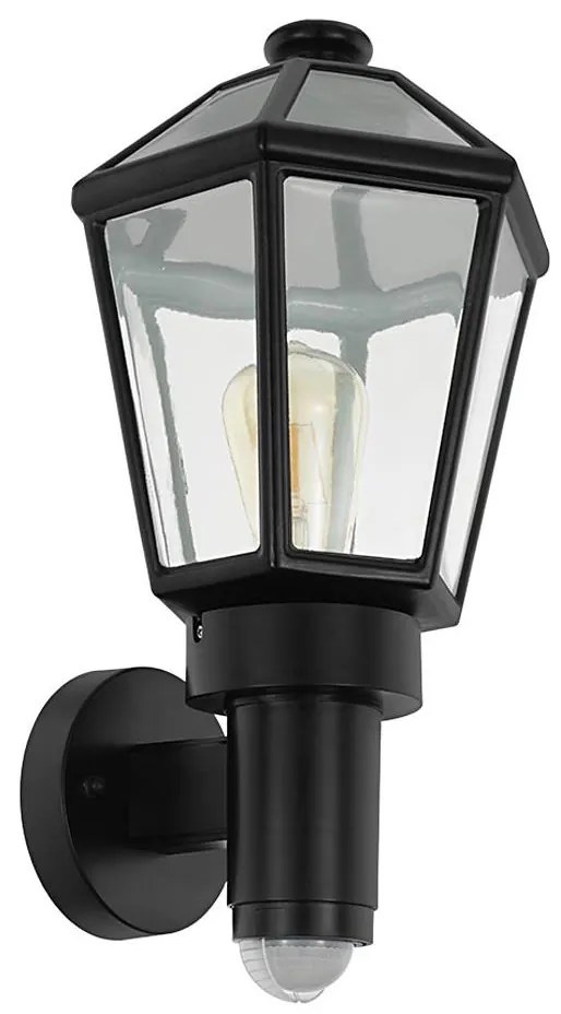 Eglo 97257 - Kinkiet zewnętrzny z czujnikiem MONSELICE 1xE27/28W/230V IP44