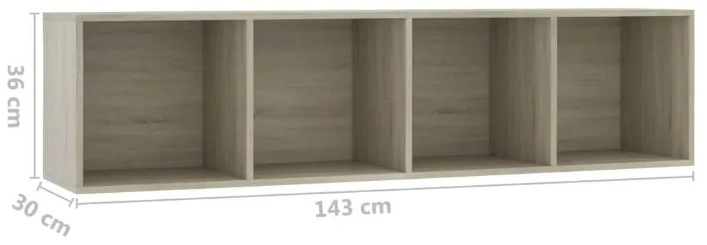 Brązowy modułowy regał ścienny C6-S49