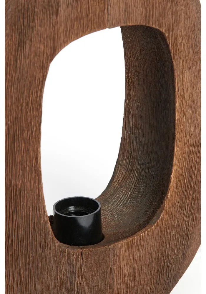 Brązowa lampa stołowa (wysokość 30 cm) Kelafo – Light & Living