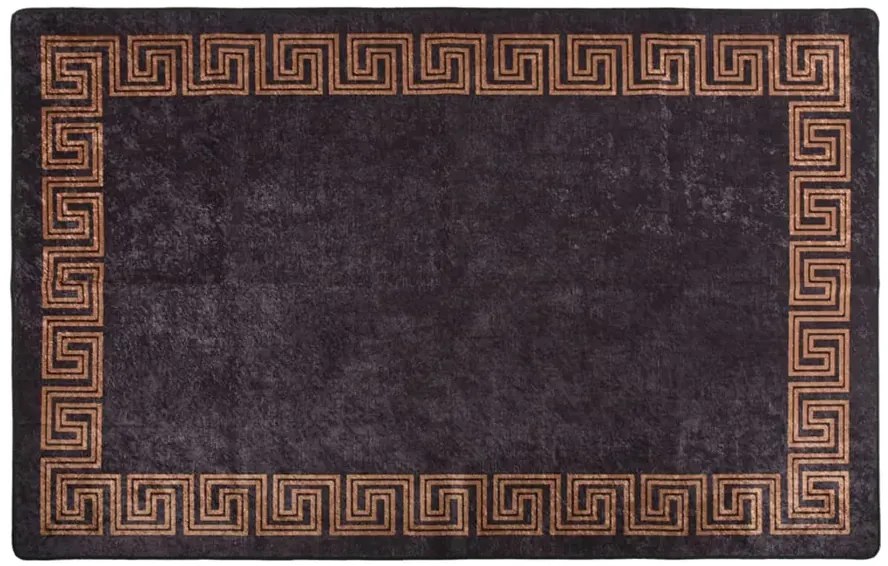 Nowoczesny czarny dywan 80x150 cm T3-G71