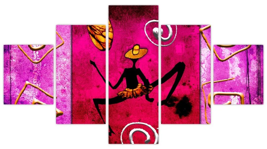 Obraz historycznego muralu (125x70 cm)