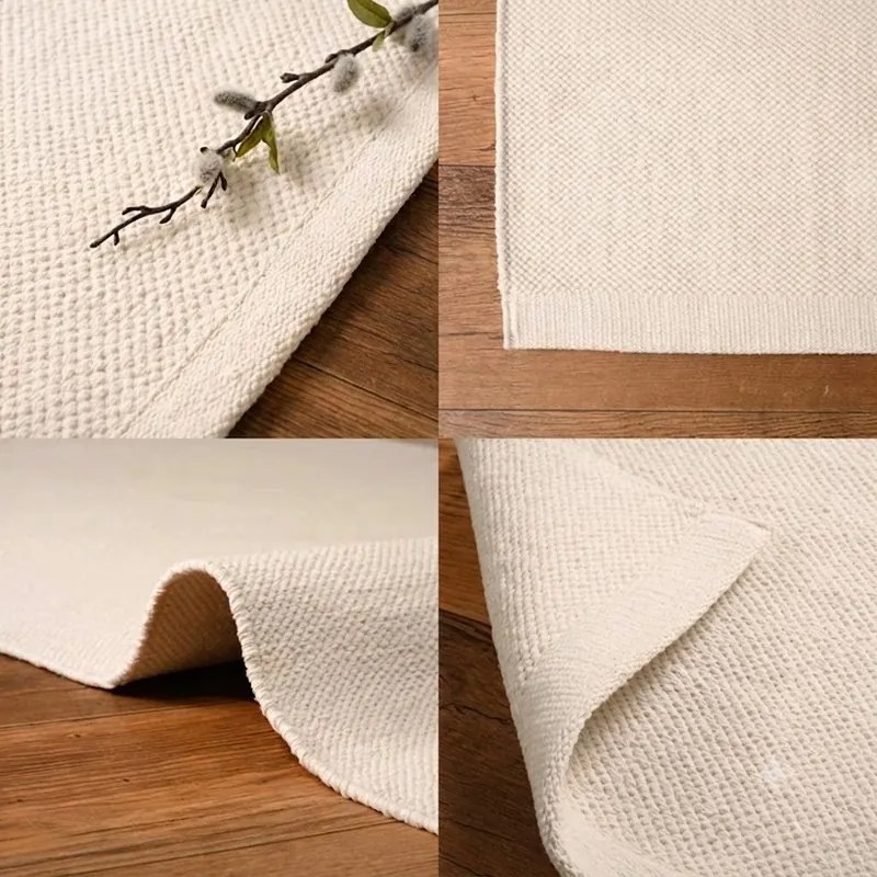 Dywan 100 % bawełna Zaran Organic Ecru 120 cm x 170 cm