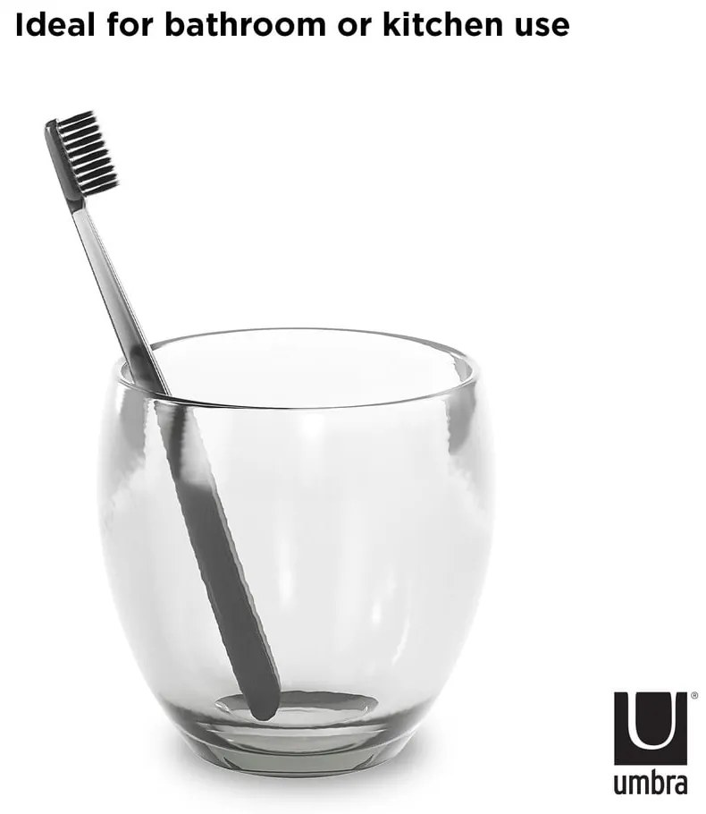 Plastikowy kubek na szczoteczki do zębów Droplet – Umbra