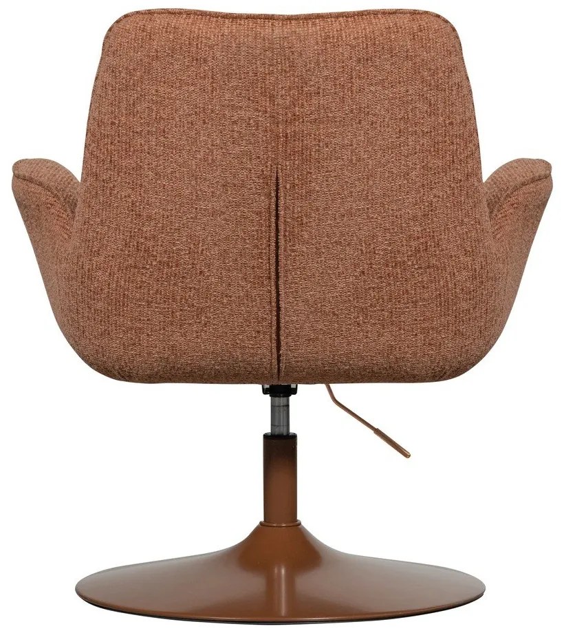 Pomarańczowy fotel z regulowaną wysokością siedziska Marten – WOOOD