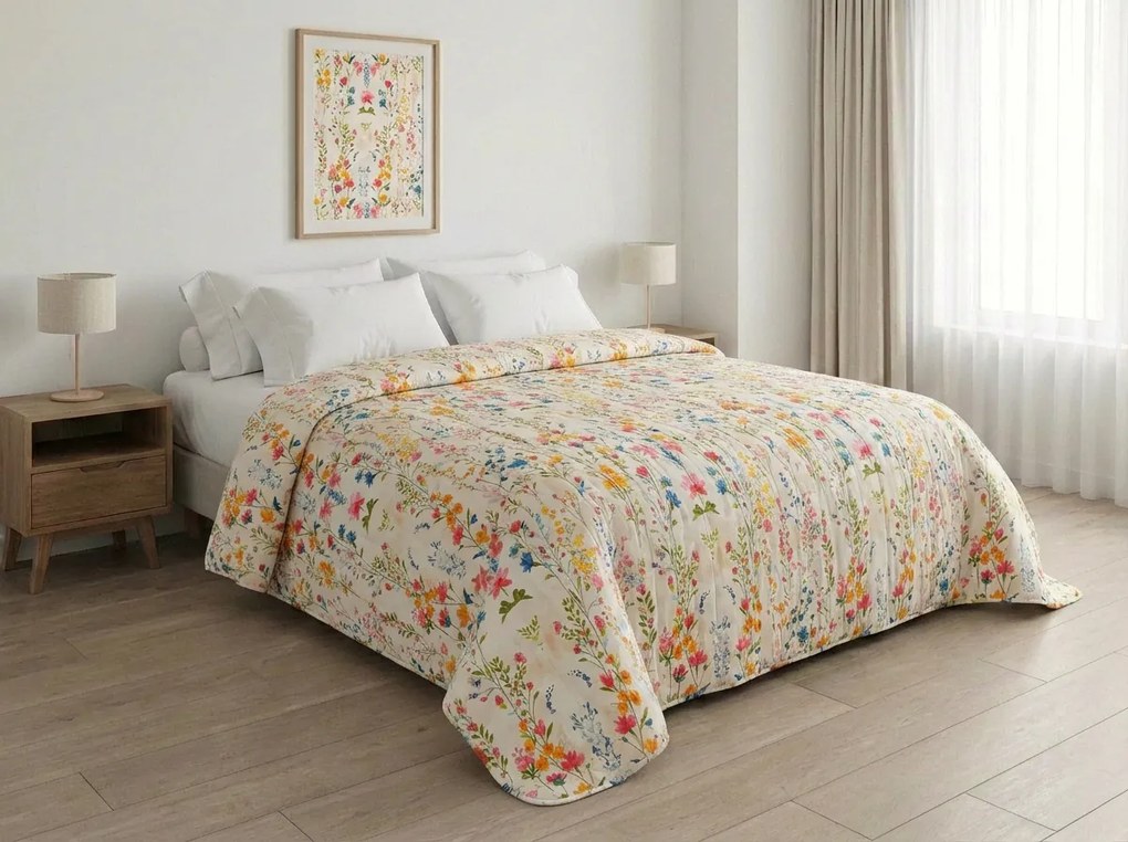 Narzuta na łóżko MILLEFLEUR, kolorowa Rozmiar: 170 x 210 cm