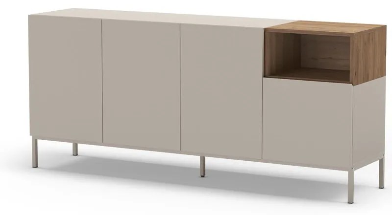 Kremowa komoda 180x80 cm Cailin – Marckeric