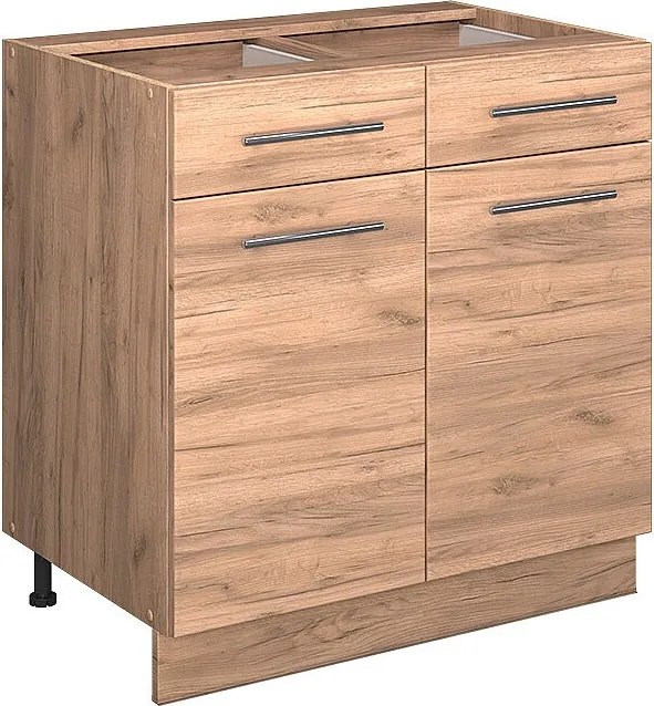 Szafka dolna do kuchni złoty dąb energetyczny 80x60x82 fame-line